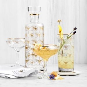 Honeycomb spirit decanter - caraf WILLIASMS SONOMA